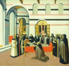 The Death of Saint Anthony, c. 1430/1435. Creators: Sano di Pietro, Master of the Osservanza Triptych.