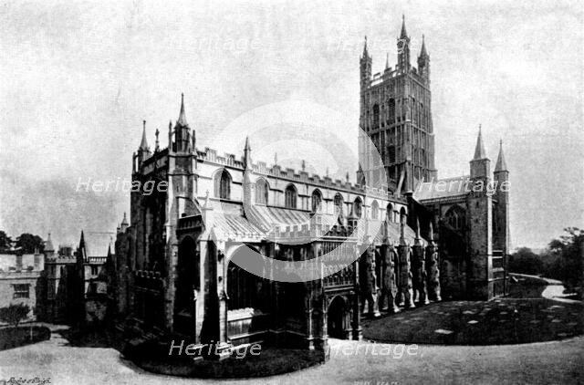The Cathedrals of England: Gloucester Cathedral, 1895. Creator: Francis Frith & Co.