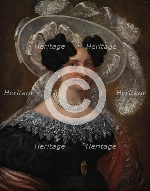 Portrait of B.C. Rettig, b. Jaderholm, (c1820s). Creator: Carl Peter Lehmann.