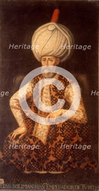 Sultan Suleiman I the Magnificent, 17th century. Artist: Anonymous  
