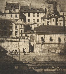 The Mortuary, Paris (La Morgue), 1854. Creator: Charles Meryon.