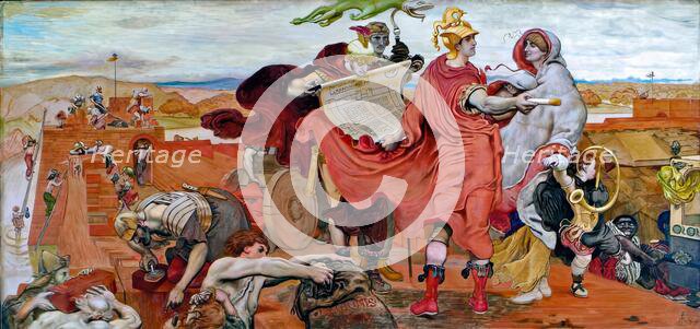 The Romans building a Fort at Mancenion, A.D. 80, 1879 - 1890. Creator: Ford Madox Brown.