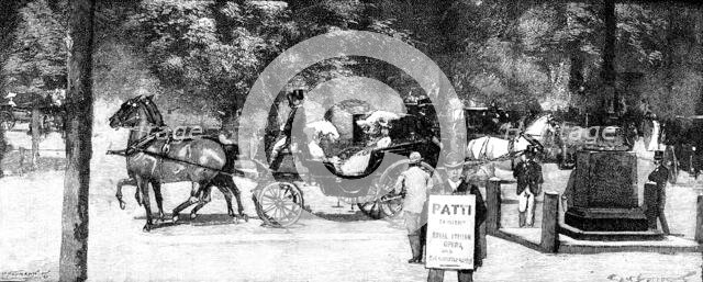 The London Season: Kensington Gardens, 1895. Creator: P Naumann.