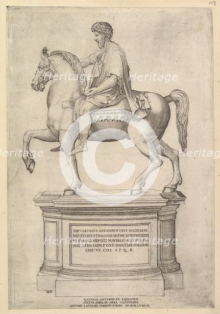 Speculum Romanae Magnificentiae: Marcus Aurelius, 16th century. Creator: Nicolas Beatrizet.
