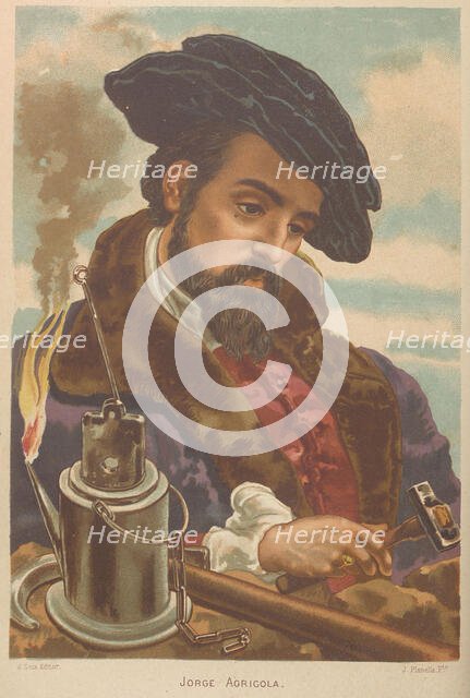 Georgius Agricola. From: La ciencia y sus hombres, 1879. Creator: Planella y Rodríguez, Juan (1849-1910).