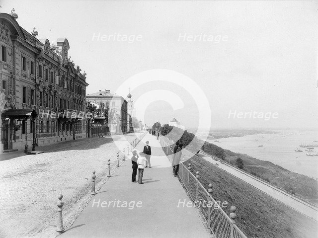 Strelka, confluence of the Volga and Oka rivers, Nizhny Novgorod, Russia, 1896. Artist: Maxim Dmitriev