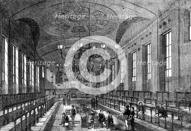 The Great Schools of England: St. Paul's School - the schoolroom, 1862.  Creator: Unknown.