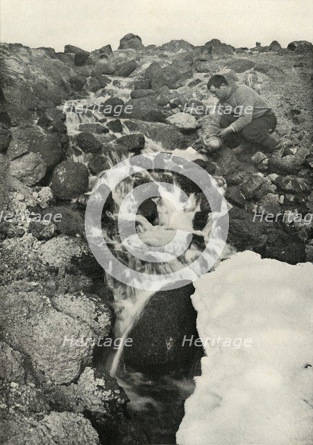 'Something of a Phenomenon - A Fresh-Water Cascade', c1910–1913, (1913). Artist: Herbert Ponting.