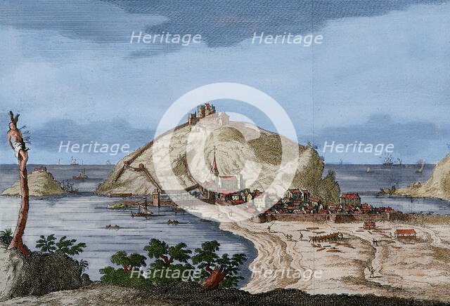 San Sebastian or Donostia, Santa Clara Island, French, late 16th-17th century.  Creator: Unknown.