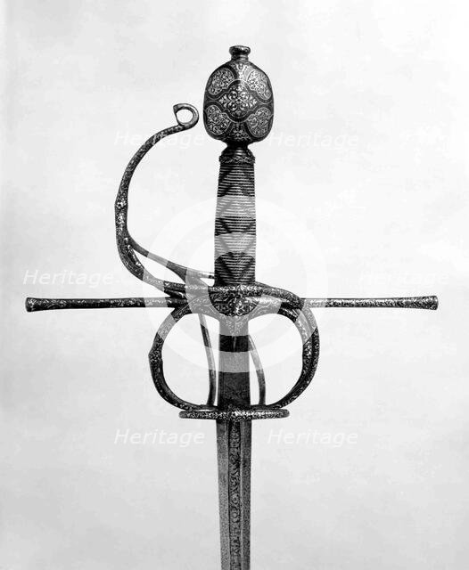 Rapier, probably Italian, early 17th century. Creator: Unknown.