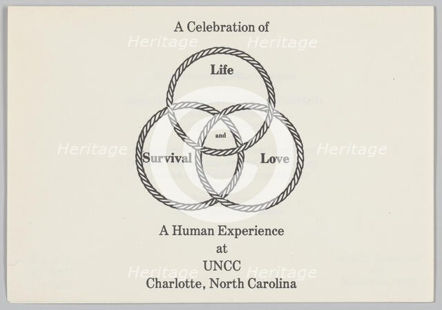 Invitation for a event hosted by the Black Studies Department of UNCC, 1974. Creator: Unknown.