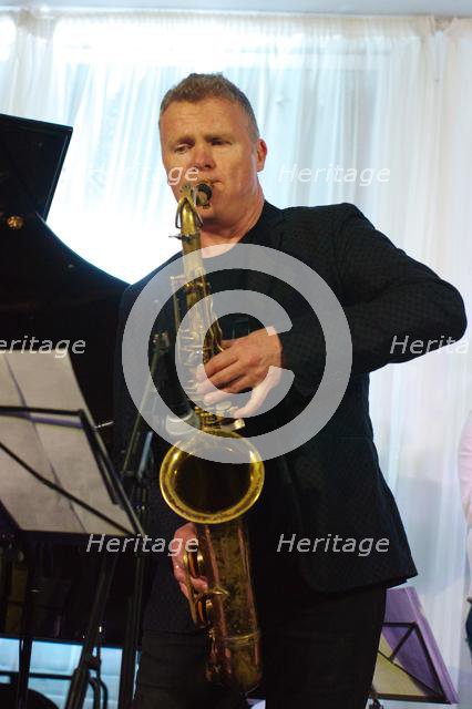 Iain Ballamy, Watermill Jazz Club, Dorking, Surrey, 2 July 2019. Creator: Brian O'Connor.