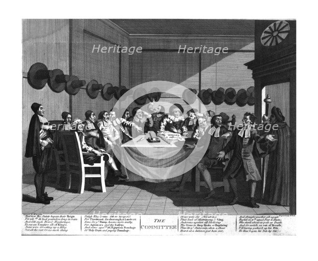 'The Committee', 1725, (early 19th century). Creator: T Cooke.