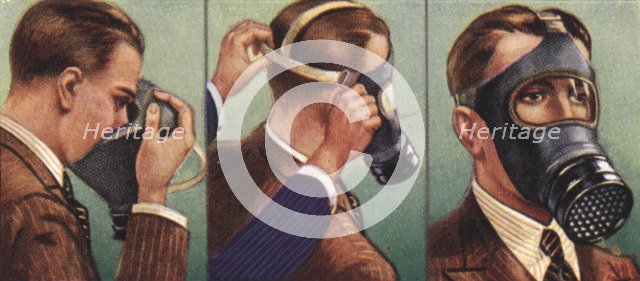 Air Raid Precautions, cigarette card, British, 1938. Artist: Unknown