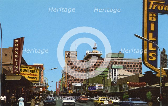 Fremont Street, Las Vegas, Nevada, USA, 1968. Artist: Unknown