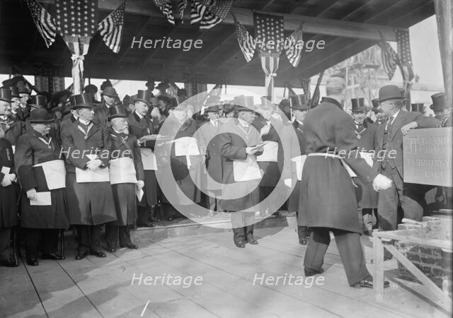 All Souls Church - Laying of A Cornerstone, Washington DC, 1913. Creator: Harris & Ewing.