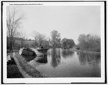 Morris and Essex Canal, N.J., near Mountain View, between 1890 and 1901. Creator: Unknown.