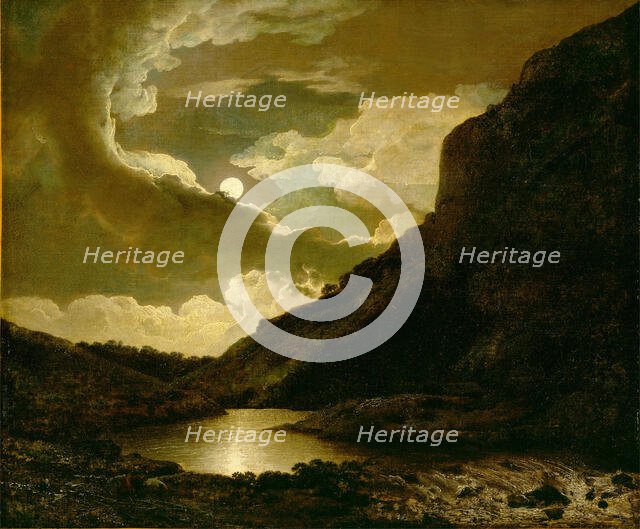 Matlock Tor by Moonlight, between 1778 and 1780. Creator: Joseph Wright of Derby.