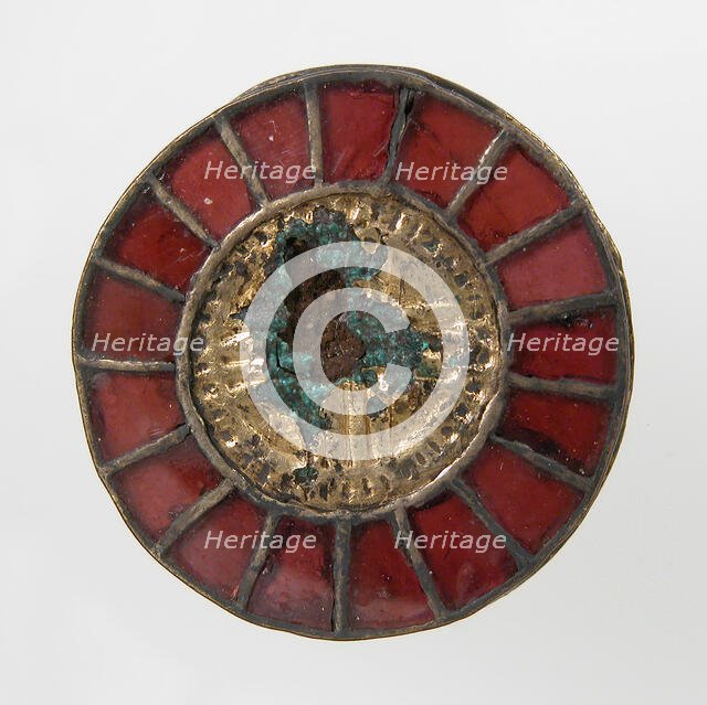 Disk Brooch, Frankish, 6th century. Creator: Unknown.