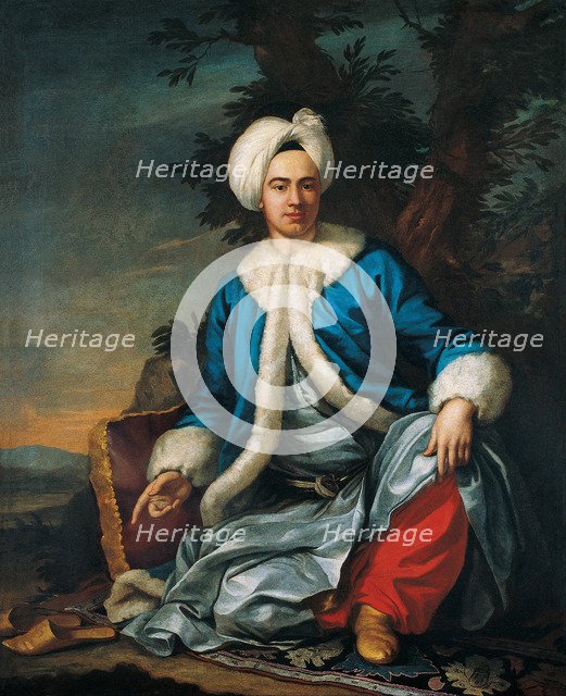 Portrait of An European in Turkish Costume, Second Half of the 18th cen.. Artist: Favray, Antoine de (1706-1791)