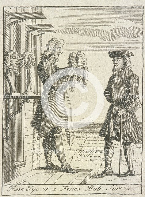 'Fine Tye, or a Fine Bob Sir', Cries of London, (c1688?). Artist: Anon