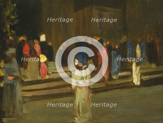 Park of Saint Cloud, Entrance, 1906. Artist: Kandinsky, Wassily Vasilyevich (1866-1944)