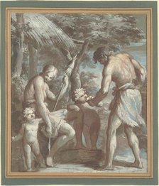 Adam and Eve with Cain and Abel. Creator: Carlo Alberto Baratta.