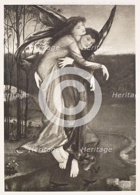 Zephyrus and Psyche, c1864, (1900). Creator: Unknown.