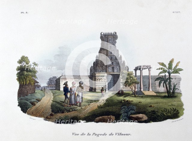 'The Pagoda of Vilnour', 1828. Artist: Marlet et Cie