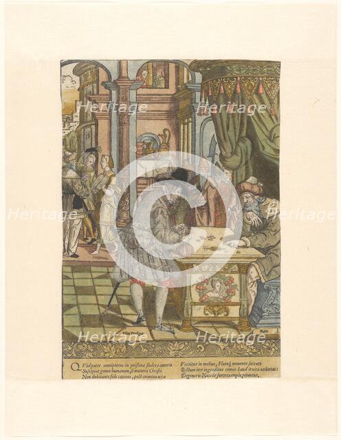 The prodigal son receives his inheritance, c.1540-c.1550. Creator: Cornelis Anthonisz.