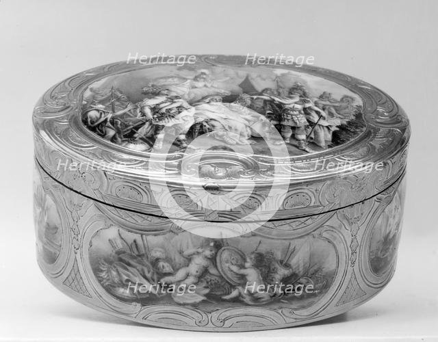 Snuffbox with scenes from the life of Achilles, 18th century. Creator: Unknown.
