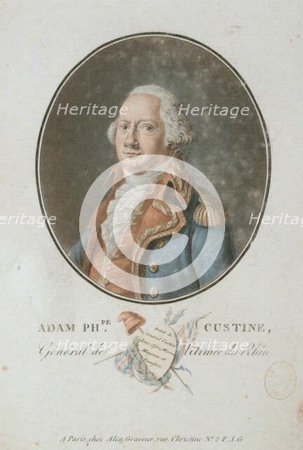 Comte Adam Philippe de Custine (1740-1793), 1793. Creator: Alix, Pierre-Michel (1762-1817).