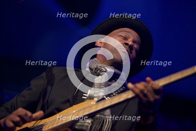 Marcus Miller, 2012. Artist: Alan John Ainsworth.