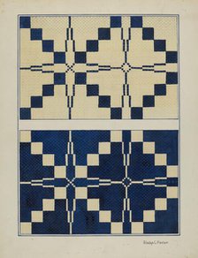 Woven Bedspread, c. 1936. Creator: Gladys C. Parker.