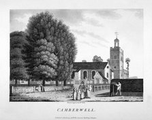 Church of St Giles, Camberwell, London, 1792.                           Artist: William Ellis