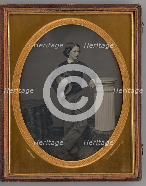 Untitled (Portrait of Standing Boy), 1857. Creator: Jeremiah Gurney.