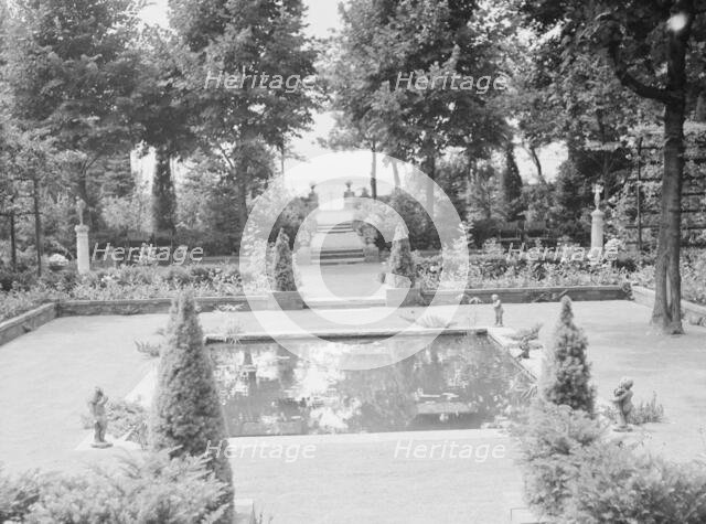 Garden, East Hampton, Long Island, between 1933 and 1942. Creator: Arnold Genthe.