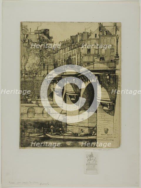 Le Pont Neuf, Paris, 1906. Creator: Donald Shaw MacLaughlan.