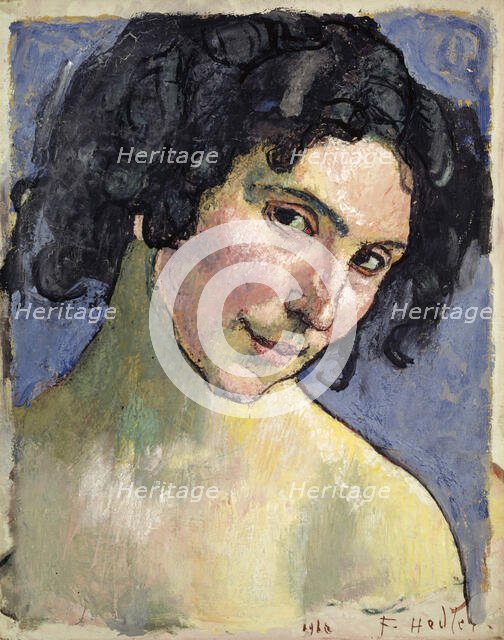 Portrait of the Model Giulia Leonardi, 1910. Creator: Hodler, Ferdinand (1853-1918).