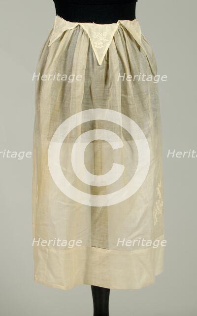 Apron, American, 1885. Creator: Unknown.