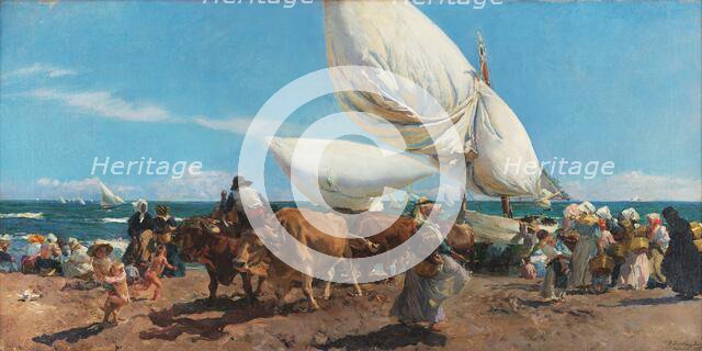 The Return from the Fishing, 1898. Creator: Sorolla y Bastida, Joaquín (1863-1923).