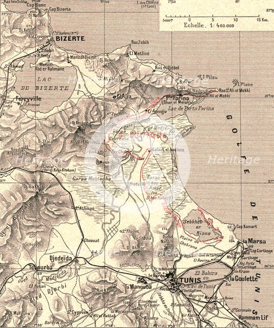 ''Tunis et Bizerte. La basse Medjerda; Afrique du nord', 1914. Creator: Unknown.