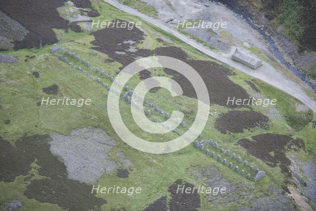 The ruins of Old Gang lead smelt mill peat store, North Yorkshire, 2015. Creator: Dave MacLeod.