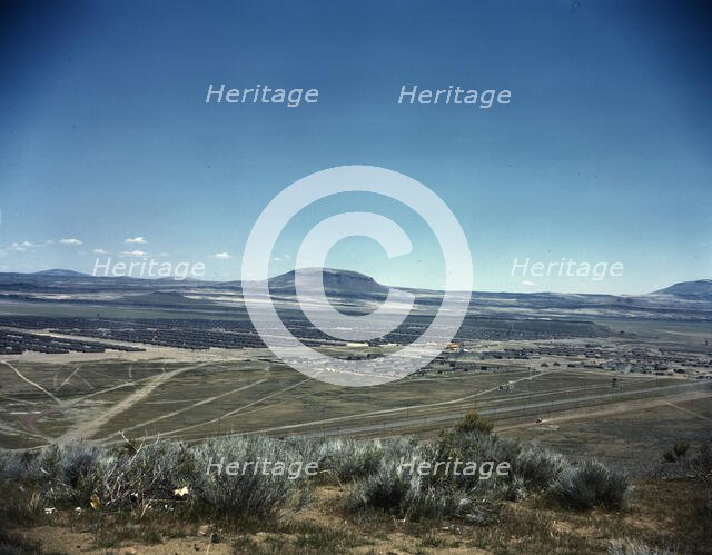 Japanese-American camp, war emergency evac...Tule Lake Relocation Center, Newell, CA, 1942 or 1943. Creator: Unknown.