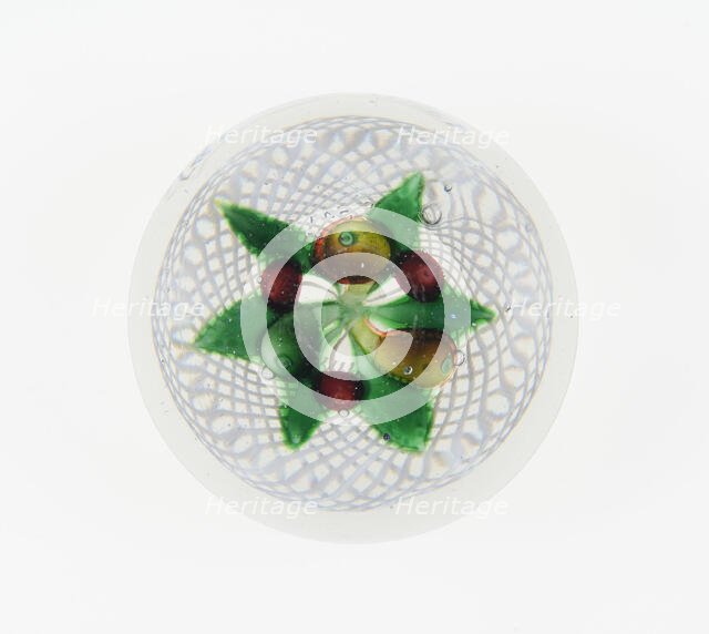 Paperweight, France, c. 1845-60. Creator: Saint-Louis Glassworks.