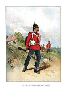 'The 2nd, The Queen's (Royal West Surrey)', c1890. Artist: Unknown
