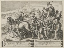 The Triumph of Humility, from The Cycle of the Vicissitudes of Human Affairs, plate 7, 1564. Creator: Cornelis Cort.
