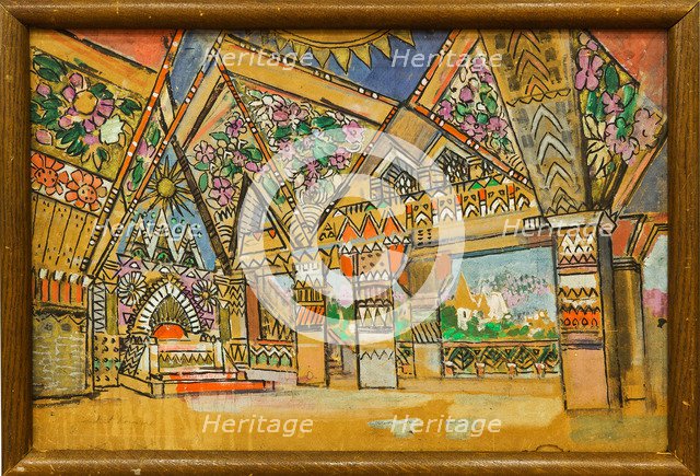Stage design for the opera Snow Maiden by N. Rimsky-Korsakov.