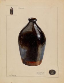 Flask, c. 1936. Creator: Charles Caseau.