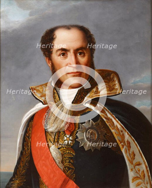 Portrait of Count Guillaume Marie-Anne Brune (1763-1815), Marshal of the Empire, 1834. Creator: Benoist, Marie-Guillemine (1768-1826).
